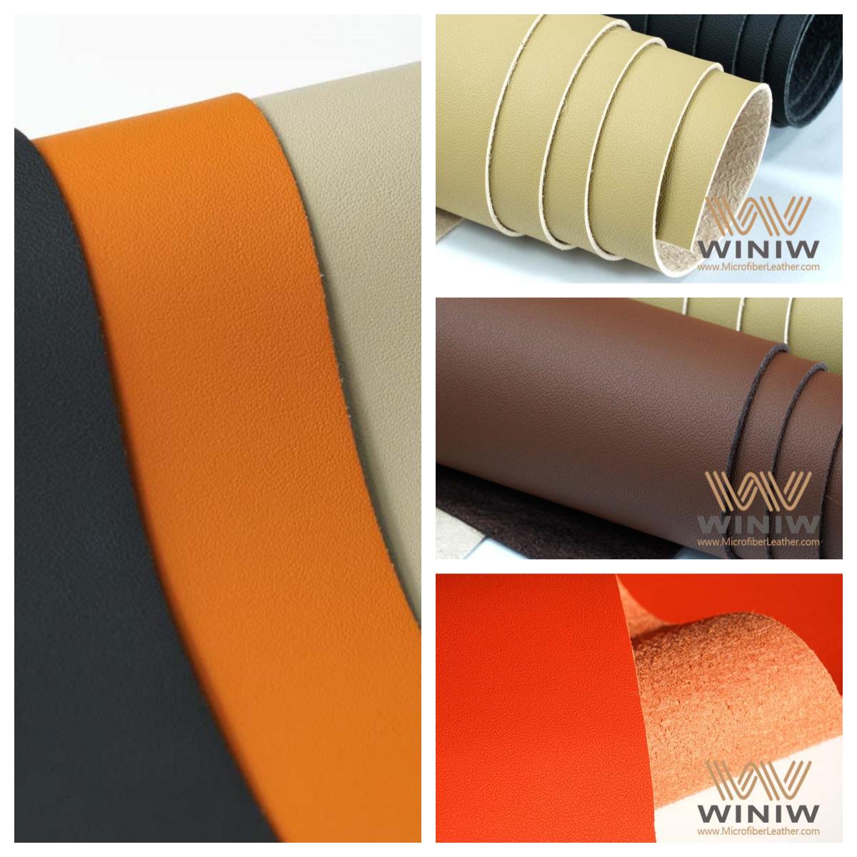 Faux Leather Microfiber Fabric Material
